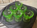 Annagroen 6 ijscoupes, Antiek en Kunst, Antiek | Glas en Kristal, Verzenden