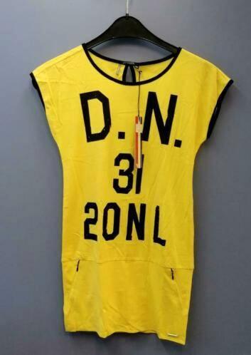 Blue Pepper industries neon geel tuniek / jurkje 152 36175, Kinderen en Baby's, Kinderkleding | Maat 152, Meisje, Jurk of Rok