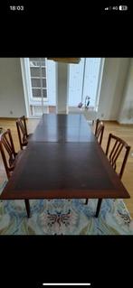 Vintage  rosewood uitschuiftafel, Ophalen of Verzenden, Zo goed als nieuw, Rechthoekig, 50 tot 100 cm