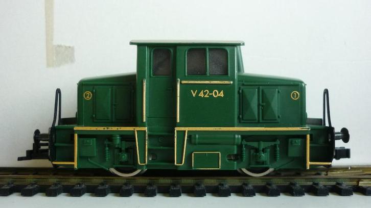 Fleischmann H0 V 42-04 diesel locomotief, Hobby en Vrije tijd, Modeltreinen | H0, Gebruikt, Locomotief, Gelijkstroom, Fleischmann