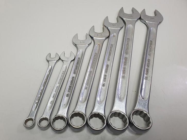 Stahlwille open box 13 ringsteeksleutels in inch maten, Auto diversen, Autogereedschap, Gebruikt, Ophalen of Verzenden