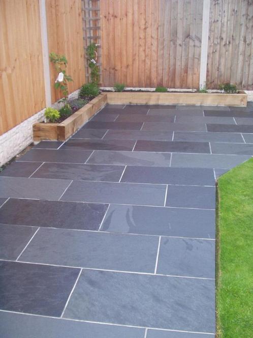 prachtige leisteen tuintegels Mustang Slate 40x80 cm, Tuin en Terras, Tegels en Klinkers, Nieuw, Terrastegels, Natuursteen, Ophalen