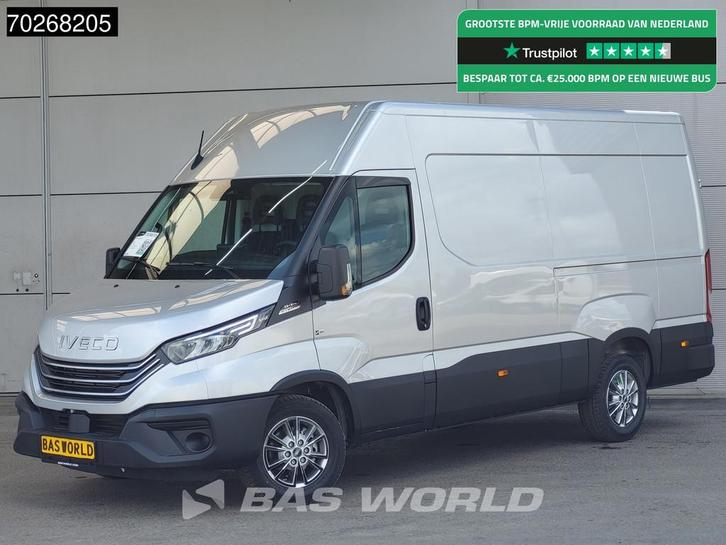 Iveco Daily 35S21 3.0L Automaat L2H2 2025model ACC LED Camer, Auto's, Bestelauto's, Bedrijf, Te koop, Achteruitrijcamera, Airconditioning