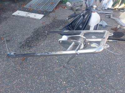 RVS boegspriet met ankerrol, Watersport en Boten, Bootonderdelen, Gebruikt