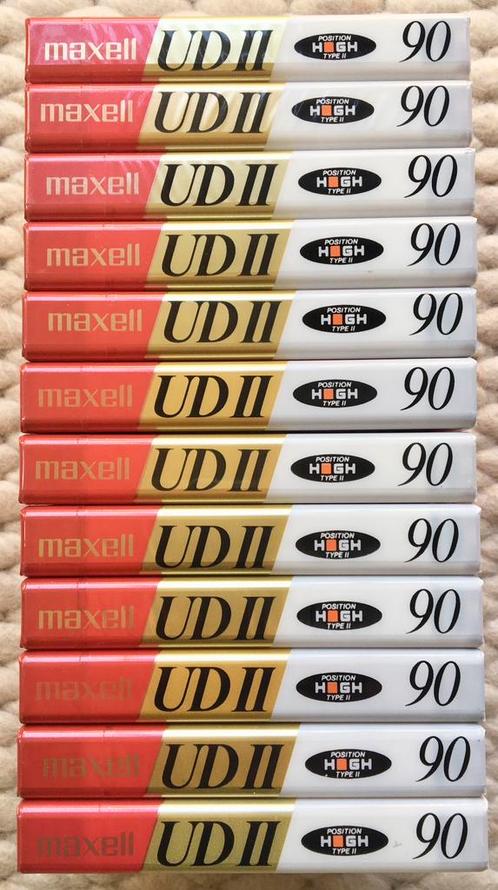 NOS Maxell UDII90 NIEUW cassettebandjes UDII-90 UDII 90 OVP, Cd's en Dvd's, Cassettebandjes, Nieuw in verpakking, Onbespeeld, 2 t/m 25 bandjes
