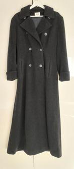 Lange, wollen jas, donkergrijs, maat 38, Ophalen of Verzenden, Zo goed als nieuw, Maat 38/40 (M), Grijs