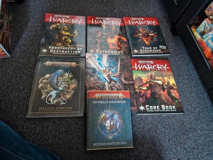 Warhammer Boeken Verzameling, Hobby en Vrije tijd, Wargaming, Gebruikt, Warhammer, Boek of Catalogus, Ophalen of Verzenden