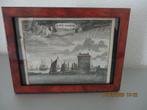 'T Huys Zeeburg Amsterdam 1693 afbeelding in lijst, Ophalen of Verzenden, Minder dan 50 cm, Overige typen, Minder dan 50 cm