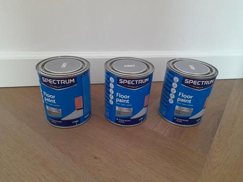 Te koop 3 nieuwe beton verf pot grijs Spectrum, Doe-het-zelf en Verbouw, Verf, Beits en Lak, Nieuw, Verf, Minder dan 5 liter, Grijs