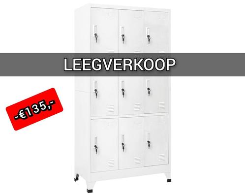 NIEUWE Lockerkast 90x180 grijs 9 lockers LEEGVERKOOP, Huis en Inrichting, Kasten | Lockerkasten, Nieuw, Ophalen of Verzenden