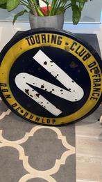 Emaille bord Dunlop XXL origineel 1 meter diameter, Ophalen of Verzenden, Gebruikt, Reclamebord
