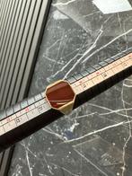 14k Gouden Zegelring met Edelsteen, Nieuw, Ophalen of Verzenden, Met edelsteen, Dame