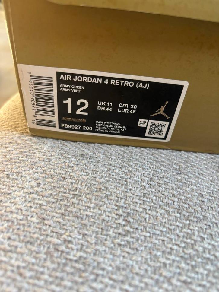 Jordan 4 Retro - Maat 46, Kleding | Heren, Schoenen, Gedragen, Sneakers of Gympen, Overige kleuren, Ophalen of Verzenden