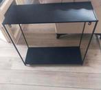 Side table zwart  metalen wandkast, Huis en Inrichting, Tafels | Sidetables, Ophalen, 25 tot 50 cm, Rechthoekig