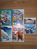 5x Nintendo wii spel Mario Kart 8, sonic, wreck-it ralph, Gebruikt, Overige genres, 1 speler, Ophalen of Verzenden