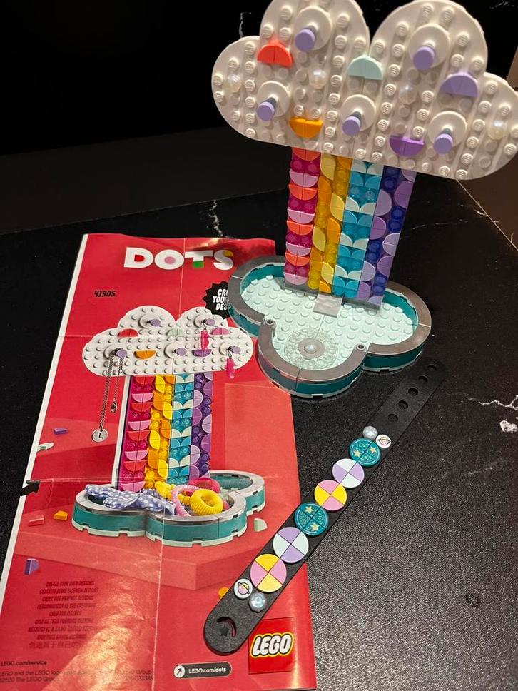 Lego Dots )41905) Regenboog sieradenhouder en armband., Kinderen en Baby's, Speelgoed | Duplo en Lego, Zo goed als nieuw, Lego