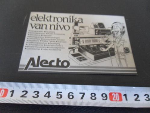 sticker Den Bosch Elektronika van nivo ALECTO HESDO *, Verzamelen, Stickers, Zo goed als nieuw, Bedrijf of Vereniging, Ophalen