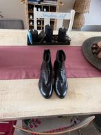 Te koop : leren zwarte laarsjes maat 41,5, Kleding | Dames, Schoenen, Ophalen of Verzenden, Zo goed als nieuw, Zwart