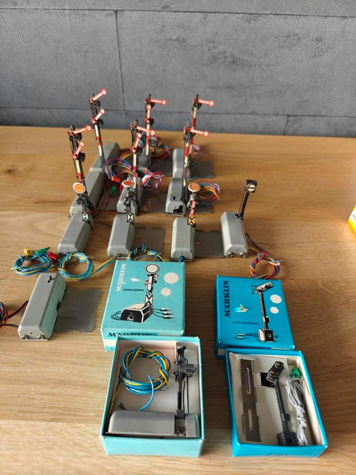 Marklin - partij seinen, Hobby en Vrije tijd, Modeltreinen | H0, Gebruikt, Overige typen, Wisselstroom, Märklin, Analoog, Ophalen of Verzenden
