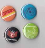 Protest Skateboard Skate buttons, Gebruikt, Niet vindbaar, Niet vindbaar, Speldje of Pin