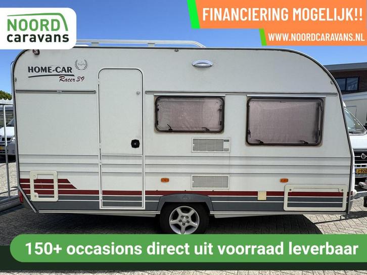 Home-car RACER 39, VOORTENT, FIETSENDRAGER, TOILET, DWARSBED, Caravans en Kamperen, Caravans, Bedrijf, tot en met 4, 750 - 1000 kg