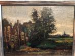 Bodifee schilderij landschap te Overijssel, Antiek en Kunst, Ophalen of Verzenden