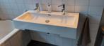 Wastafel Joop  met 2 kranen Grohe, Huis en Inrichting, Ophalen, Gebruikt, 100 tot 150 cm, Minder dan 100 cm