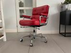 Vitra Eames ES104 lobby chair rood leer / chroom Time Life, Ophalen of Verzenden, Zo goed als nieuw, X, Rood