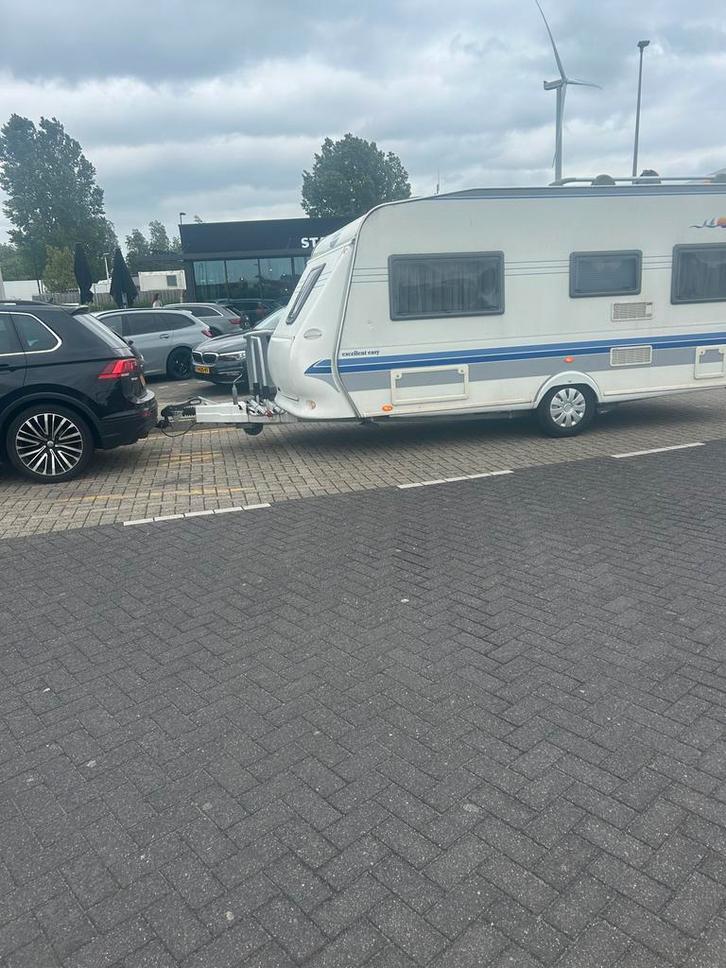 Hobby Easy Caravan 495 met Movers & Complete Uitrusting, Caravans en Kamperen, Voortenten en Luifels, Zo goed als nieuw, Overige merken