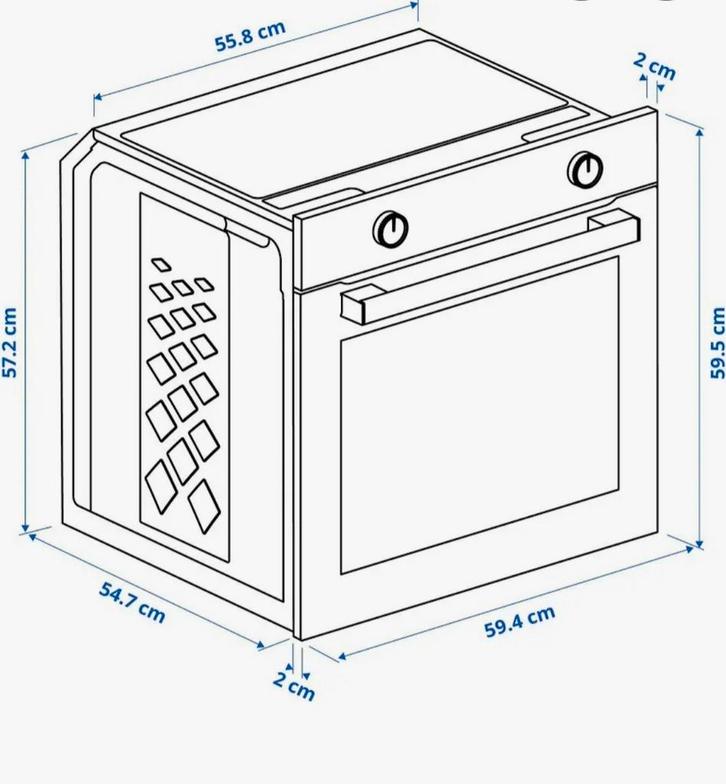 IKEA Oven - Betrouwbaar en Stijlvol, Huis en Inrichting, Slaapkamer | Nachtkastjes, Gebruikt, 55 tot 70 cm, 45 tot 65 cm, Metaal of Aluminium