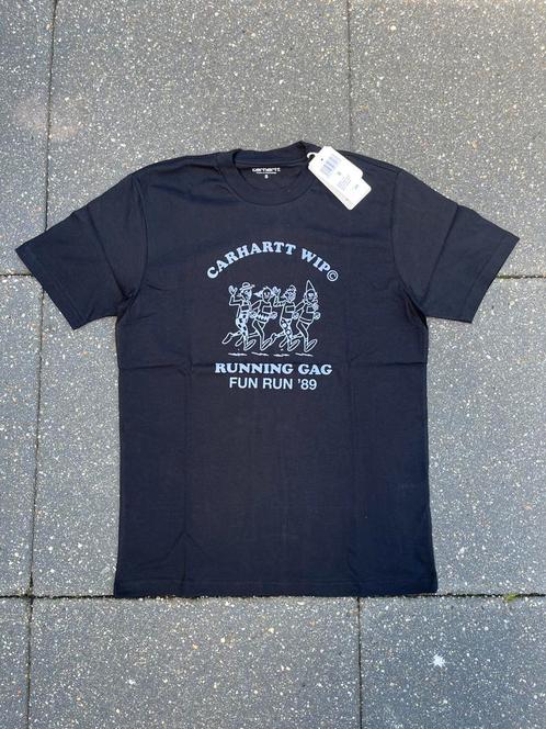 Carhartt WIP Fun Run T-shirt - Zwart - Small - Met kaartje!, Kleding | Heren, T-shirts, Nieuw, Maat 46 (S) of kleiner, Zwart, Ophalen of Verzenden