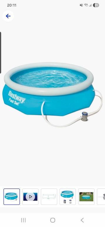 Bestway Zwembad 305cm + Filter + Opbergkrat beschikbaar voor biedingen