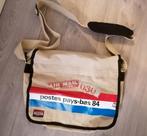 Vintage Schoudertas Postbode Stijl, Sieraden, Tassen en Uiterlijk, Tassen | Schoudertassen, Ophalen of Verzenden, Gebruikt, Beige