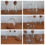 Wijn - kaas set , mond geblazen glas., Ophalen, Overige kleuren, Minder dan 50 cm, Glas