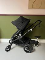 Bugaboo Fox 3 Zwart incl. zomerkap en meerijdplankje, Kinderen en Baby's, Kinderwagens en Combinaties, Ophalen, Zo goed als nieuw