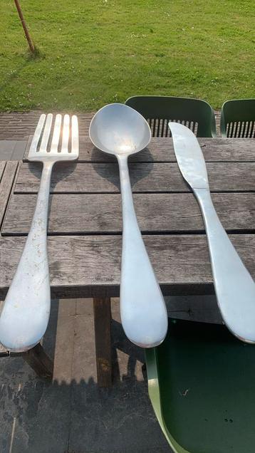 Xxl (120cm!) bestek wanddecoratie beschikbaar voor biedingen