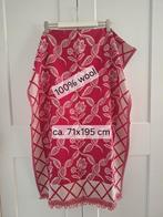 Nieuwe fuchsia roze 100% wollen sjaal lang, breed & warm!, Onbekend, Ophalen of Verzenden, Nieuw, Sjaal