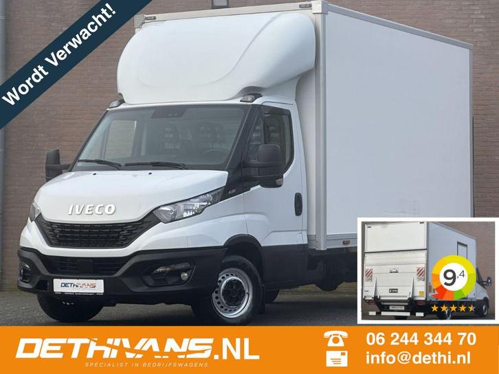 Iveco Daily 35S14 140PK Bakwagen + Laadklep 20m³ (bj 2018), Auto's, Bestelauto's, Bedrijf, Te koop, ABS, Airconditioning, Alarm