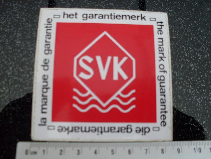 sticker SVK logo het garantiemerk, Verzamelen, Stickers, Zo goed als nieuw, Bedrijf of Vereniging, Verzenden