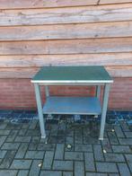Vintage werktafel werkbank uit een boekenbinderij, Ophalen, Gebruikt
