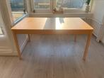 Eettafel ikea uitklapbaar van 155cm naar 210cm, Gebruikt, İkea eettafel, 200 cm of meer, Ophalen of Verzenden