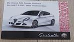 Boekje De Nieuwe Alfa Romeo Giulietta 2010, Ophalen of Verzenden, Zo goed als nieuw, Alfa Romeo