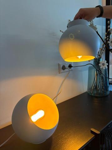 Set lichtblauwe Chericoni Tafellamp + Plafondlamp beschikbaar voor biedingen