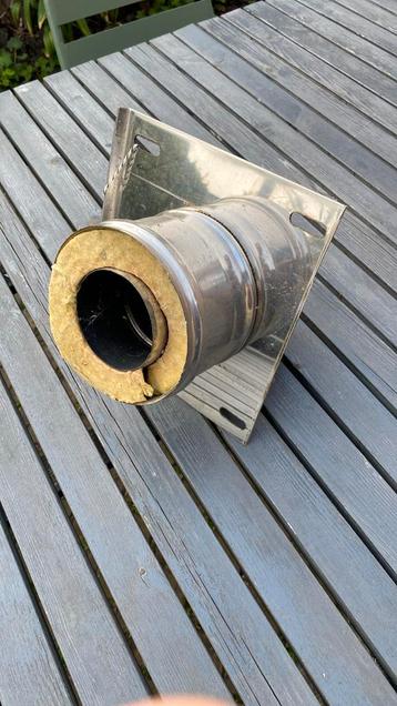 rookkanaal muurdoorvoer 80mm dubbelwandig  beschikbaar voor biedingen
