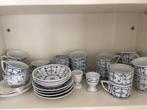 Antiek servies Jäger Eisenberg blauw wit Saksisch porselein., Antiek en Kunst, Ophalen of Verzenden