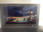 Ingelijste foto shell tankstation, Ophalen of Verzenden, Zo goed als nieuw, Overige typen