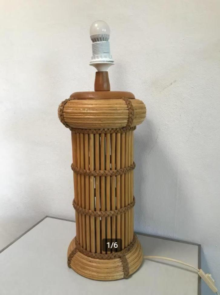 Vintage Italiaanse Leola Manufactory Tafellamp, Antiek en Kunst, Antiek | Lampen, Ophalen of Verzenden