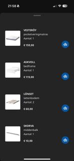 Ikea tweepersoonsbed, Ophalen, Zo goed als nieuw, Tweepersoons