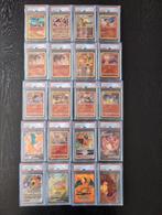 Unieke PSA Charizard collectie 1999-2022 - 20 Stuks, Ophalen, Zo goed als nieuw, Losse kaart, Foil