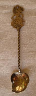 Klein zilveren Djokja / Wajang lepeltje, Antiek en Kunst, Antiek | Goud en Zilver, Ophalen of Verzenden, Zilver